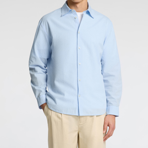 SELECTED HOMME Seersucker Derek Long Sleeved Shirt